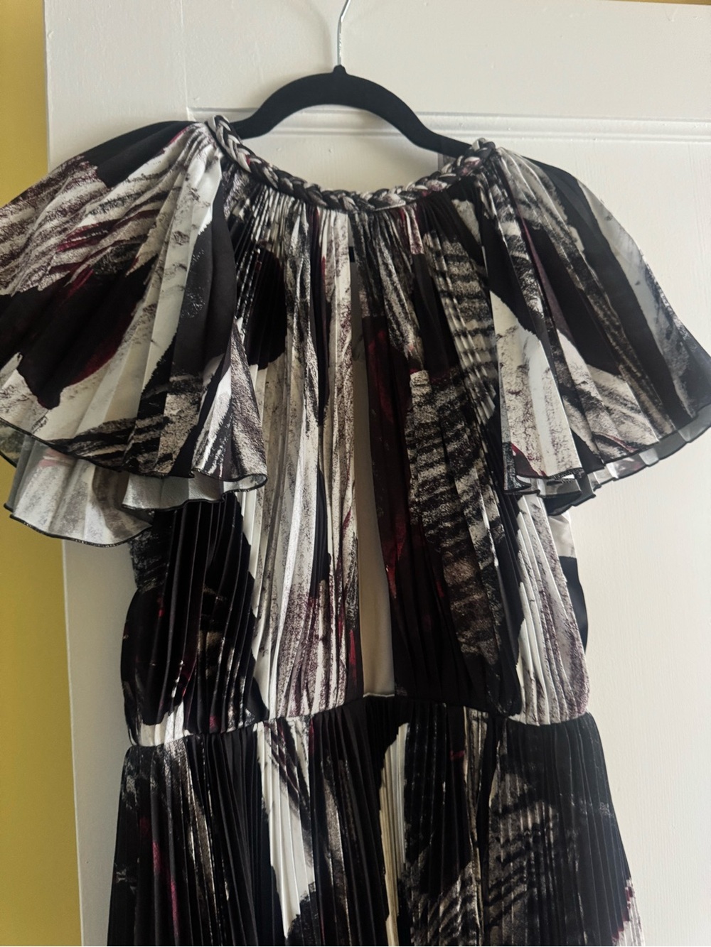 Altuzarra Caspia Abstract-pattern Print Black and White Maxi Dress - Picture 7 of 7